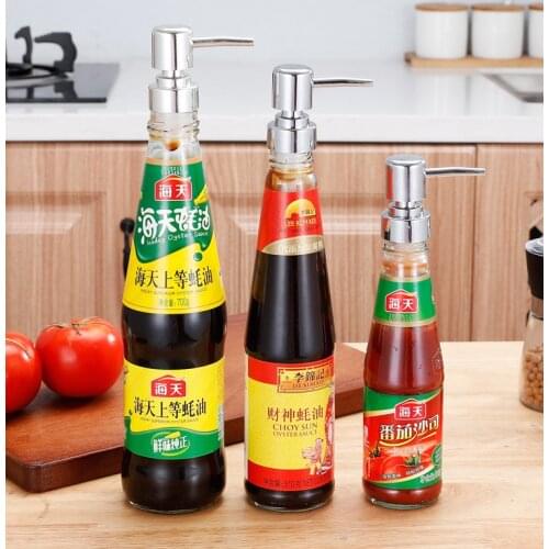 Plastic Emulsion Foundation Press Pump Head Dispenser Pumps Press Oyster Sauce Bottle Pressure Mouth Durable Bottle Pumps Head