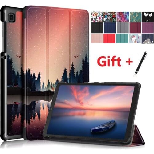 For Samsung SM-T220 case 8.7 Inch SM-T220 SM-T225 PU Leather shockproof tablet Stand Capa Cover for Galaxy Tab A7 Lite 8.7 2021