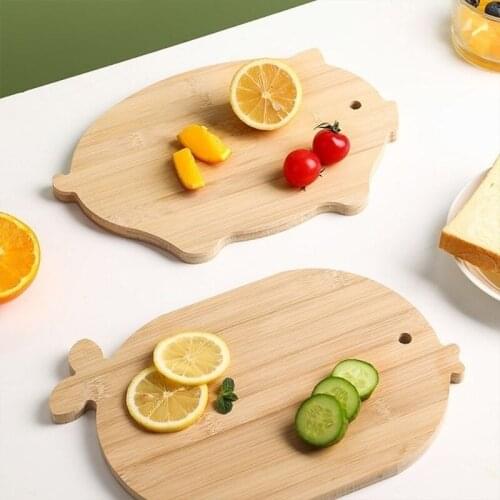 Animal Shape Cutting Board Household Mildewproof Solid Wood Cutting Board Small Dormitory Mini Fruit Knife Board