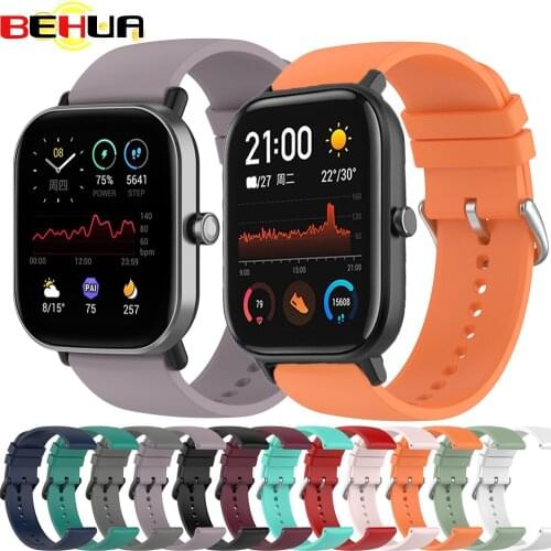 BEHUA Strap For Realme Watch 2 Pro S Smartwatch Watchband Silicone Band For Huami Amazfit GTS 2 2e Wristband 20mm/22mm Correa