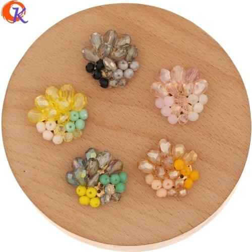 Cordial Design 40Pcs 23*25MM Jewelry Accessories/DIY Making/Pendant/Flower Shape/Hand Made/Earring Findings/Crystal Charms