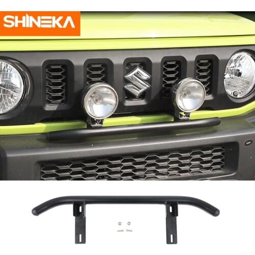 SHINEKA Car Front Bumper Grille Spotlight Bracket Off-road Modified Accessories For Suzuki Jimny 2019 2020 Car Styling