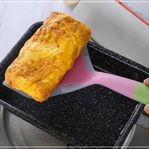 Silicone Kitchen ware Cooking Utensils Spatula Beef Meat Egg Kitchen Scraper Wide Pizza Cooking Tools Shovel Non-stick Shovel