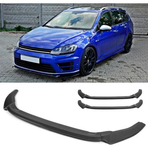 3pcs for Maxton Style Front Bumper Splitter Lip ABS for MK7 R 2013 2014 2015 2016 car bumper