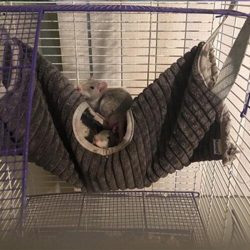 Hamster Tunnel Hammock for Small Animals Sugar Glider Tube Bed Rat Ferret Toy