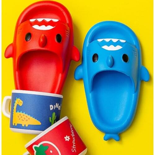 Cheerful Mario Anti-slip Kids' Baby Shark Slippers Sandals girl boy shoes