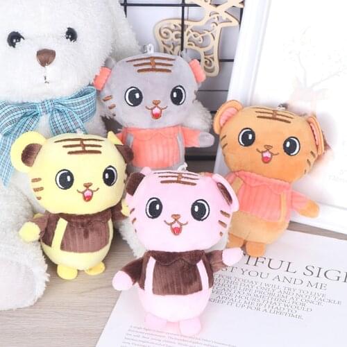 1Pc New 2022 Year 11CM Tiger Stuffed Plush ToyPendant Gift Keychain Plush Toy Doll high quality