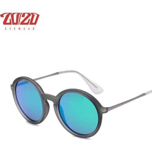 20/20 Brand Women Sunglasses Polarized Vintage Sunglass Men Round Eyewear Oculos Gafas de so