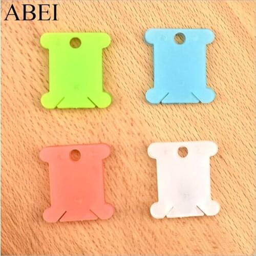 20pcs/lot Plastic Spool for Thread String Rolling Wire Bobbin Handmade Needlework Patchwork DIY Sewing Tools