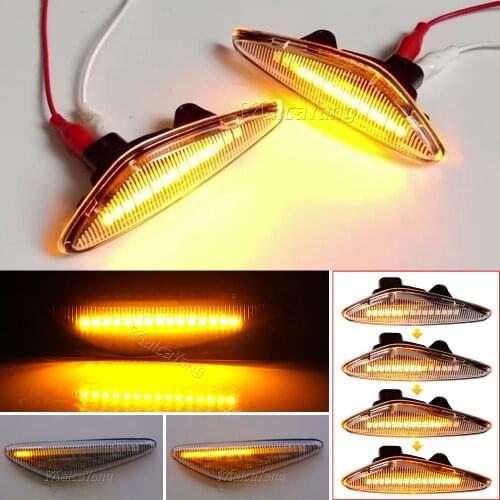 2X Dynamic Smoke LED Side Marker Turn Signal Lamp Light For Mazda MX-5 RX8 08-12 6 Atenza GH 10-13 5 Premacy CW Fiat 124 Spider