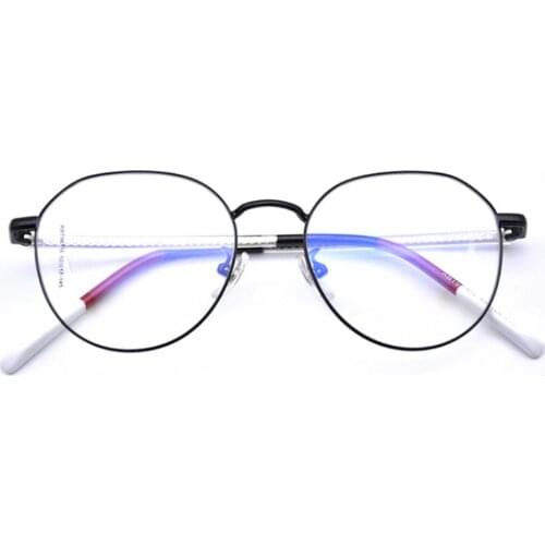 80140 Acetate Feet Anti-blue Light Metal Glasses Frame for Men Women Optical Fashion Computer Eyeglasses