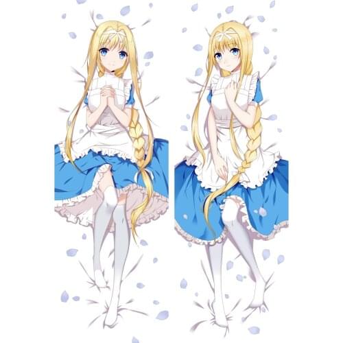 Anime Cartoon Sword Art Online Double sided hugging Pillow Case Pillow Cover Pillowcase Peach Skin 2 Way 812011