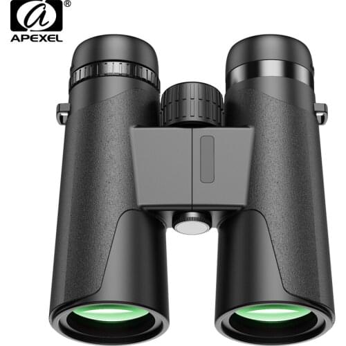 APEXEL New 10X42 Binoculars High Clarity Power 87M/1000M Hunting Telescope Optical Fixed Zoom For Outdoor Hunting Watching Match