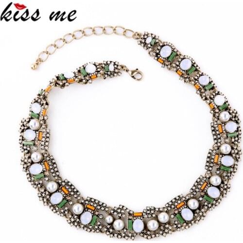 Flash Deals KISS ME Jewelry Unique Lace Collar Fashion New Big Necklace Bijouterie Factory Wholesale