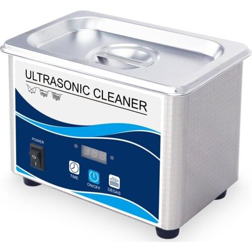 Digital Ultrasonic Cleaner 800ml 60w Degas Stainless Bath Timer Heater Adjustable Household Ultrasound Washer Dental Tools