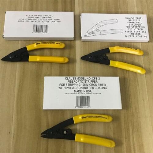 Clauss CFS-2 Fiber optic Stripper For Stripping Pliers Two Holes 125 Micron Fiber with 250μm 2-3mm Buffer Coating CFS 2