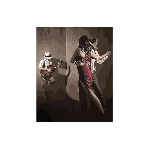 MaHuaf-X889 people Play the guitar Tango DIY painting by numbers on canvas hand painted picture 40x50cm Framed for home decor