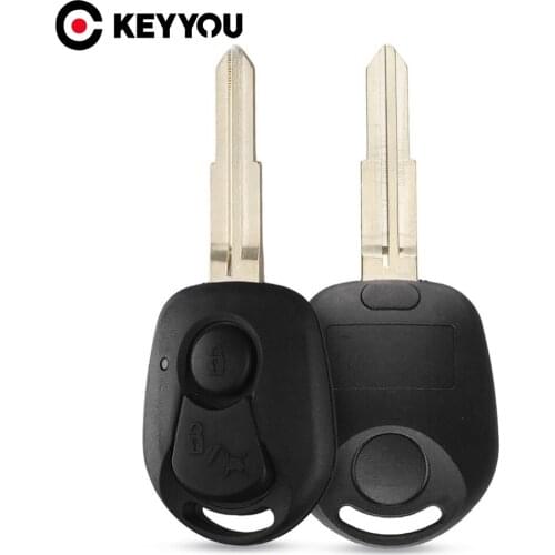 KEYYOU 20X For SSANGYONG ACTYON KYRON REXTON Replacement Key Case Shell Fob 2 Different Uncut Blade Durable Material
