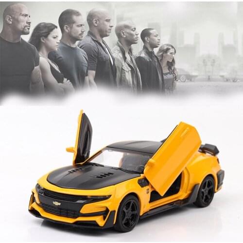 1/32 The Fast Furious Camaro Diecast Metal Pull Back Car Toy Gifts for Children