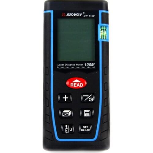 SNDWAY laser rangefinder handheld Laser Distance Meter 100m Laser Range finder with LCD backlight