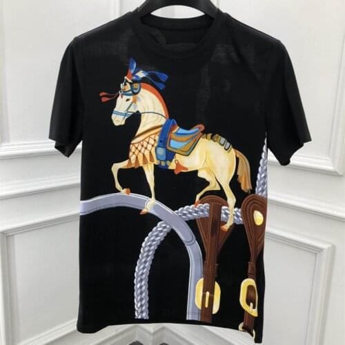 Summer 2021 New Designer Mens High Quality casual T-shirts Hot Fashion animal print Cotton Tee Tops C477