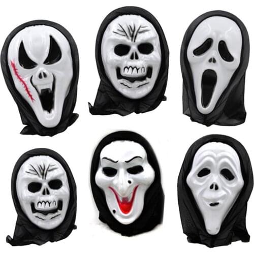 Halloween mask grimaces head devil screamed whimsy scary host skeleton Halloween props