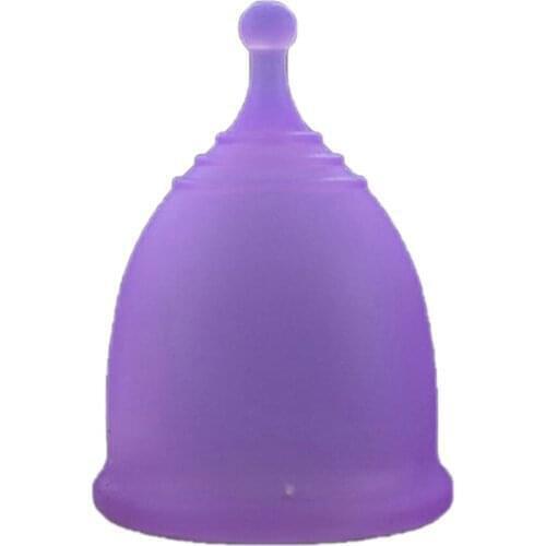 Lady Women Girl Menstrual Cup Soft Silicone Material Hygiene Reusable Menstrual Cup Convenient Grade Menstrual Cup