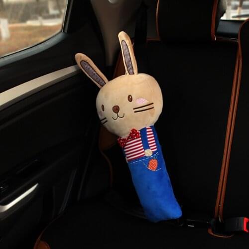 Lovely Cartoon Car Seat Belt Cover Shoulder Pad Sleep Pillow For Kids Safety Belts Cover Cushion Children Protection Car Styling