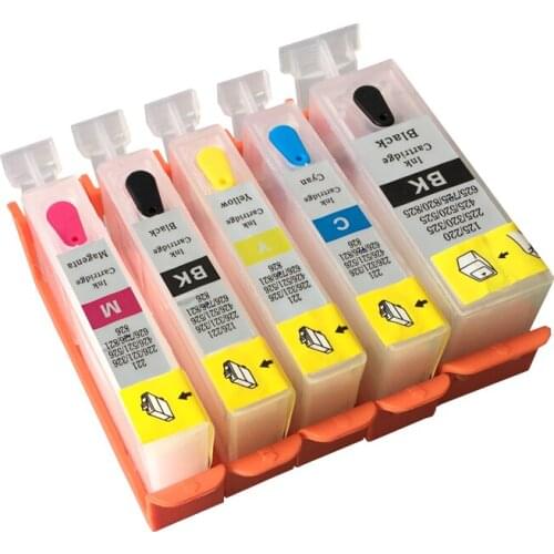5 colors BGI-325BK BLI-326BK C M Y refillable ink cartridge For CANON PIXMA MG5230/MG6230/MG8230/IP4830/MX883 printer
