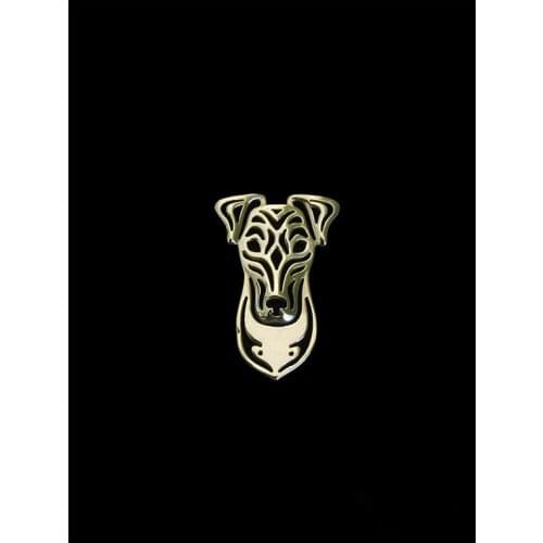 Trendy high quality Smooth Fox Terrier animal brooches plated silver brooches fashion jewelry