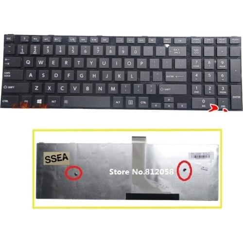 SSEA New US Keyboard For Toshiba Satellite C50 C50D C50-A L50 L50-A L70 L75 C70 C75 black Keyboard