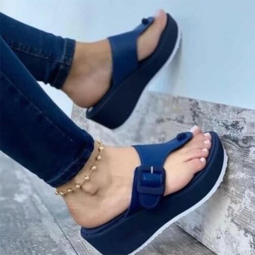 New Solid Casual Sports Women Slippers 2021 Summer Fashion Streetewear Womens Sandals Womens Flip-flops Oversized 35-43