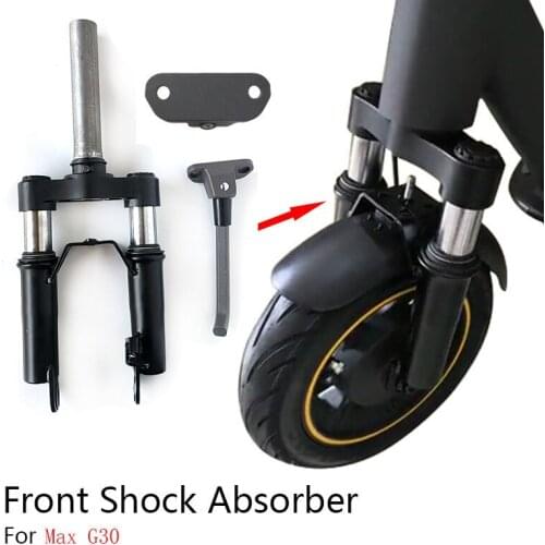 For Ninebot Max G30 Front Shock Absorber Electric Scooter Front Fork Suspension Kit with Heighten Foot Support