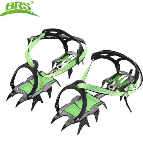 BRS Professional 14 Teeth Ice Crampons Winter Snow Boot Shoes Covers Gripper Manganese Steel Ice Grippers Crampons