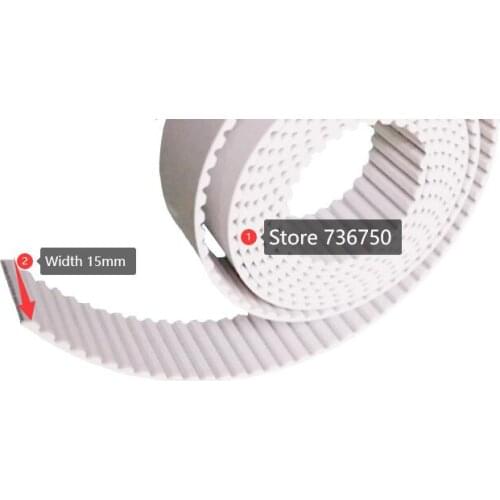 SWF TAJIMA PU Timing Belt AT5 width 15mm Steel Cored Open Band Strap Embroidery Machine Spare Parts
