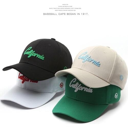 SLECKTON Casual Baseball Cap for Women and Men Fashion Letter 3D Embroidery Hat Cotton Hard Top Sun Caps Snapback Hat Unisex