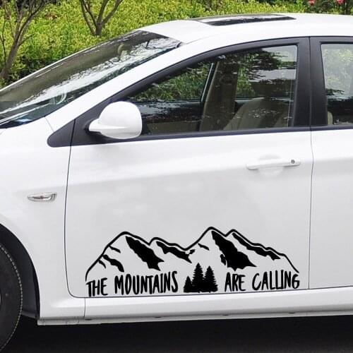 Car Stickers Mountains Sticker Vinyl for The Car Decorative Decal Black/white Car Accessories Car Decoration Glue Sticker