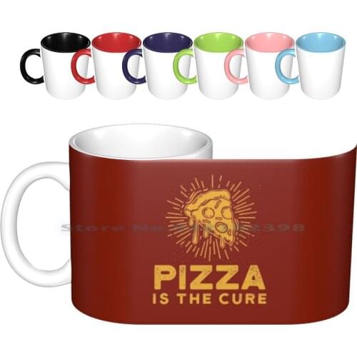 Vintage Pizza Design For Pizza Lovers Ceramic Mugs Coffee Cups Milk Tea Mug Pizza Cheese Pizza Pizza Party Pepperoni Pizza Day
