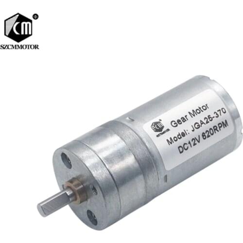 Factory In Stock Wholesale 20pcs/pack 6V-24V 12RPM-1360RPM 25mm Diameter Gearbox Central Shaft High Torque Gear Motor