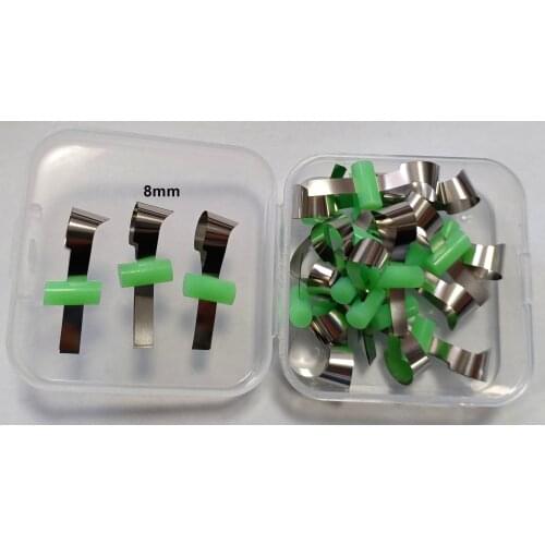 Green Child 5.7mm Dental Matrix Band Tofflemire Matrice Stuck SS Rubber Retainer Preformed Composite Forming Sheet
