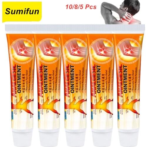 10/8/5 Pcs Analgesic Balm Ointment Arthritis Joint Back Pain Relief Cream Rheumatism Arthritis Muscle Sprain Arthritis Ointment