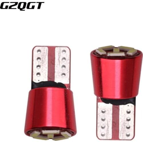 100pcs Super Bright T10 LED Car Lights W5W 194 6SMD 4014 Error Free White For Car License Plate Lights Reading Lamp