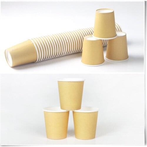 100pcs High quality disposable coffee cup 2oz 50ml 4oz 100ml small tea cup mini fruit juice yogurt cold hot drink paper cup