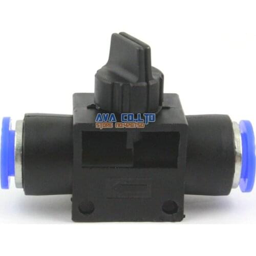 4 Pieces 10mm Pneumatic Connector Hand Valve Push In To Connect Valve