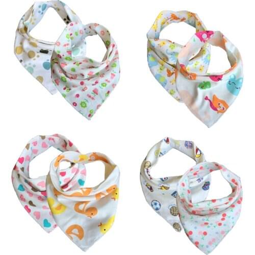 80pcs/lot wholesale Cotton Baby Towel Toddler Newborn Triangle Scarf Babero Girls Feeding Smock Infant Bibs Baby Accessories