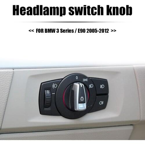 Headlamp Headlight Switch Knob Interior Car Accesssories Headlamp Knob Button for BMW E90 3 Series 2005-2012 E84 X1 2009-2015
