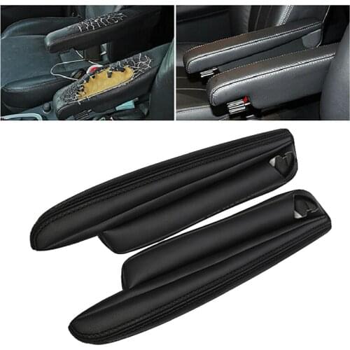 Car Leather Front Seat Armrest Cover Protection Cover for Land Rover Freelander 2 2007-2015