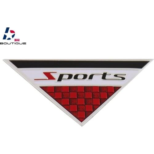 Auto Sports Edition Checkered Fender Trunk Emblem Badge Sticker