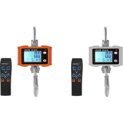 GTBL Crane Scale Digital Hanging Scale with Remote Control Case Heavy Duty Electronic Hanging Scale (1000Kg)