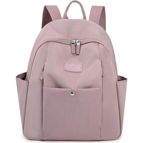 Vento Marea Travel Women Backpack Design 2021 Nylon Waterproof Shoulder School Bag For Teenage Girls Preppy Style Black Rucksack